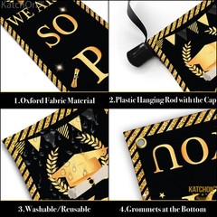 Congrats Grad Door Banner – Large 72×12 Inch, NO DIY | Congrats Grad Banner for
