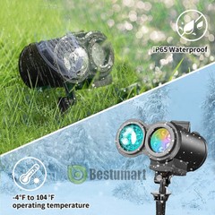 Christmas Light LED Snowflake Holiday Projector Laser Lamp Xmas Party Decoration