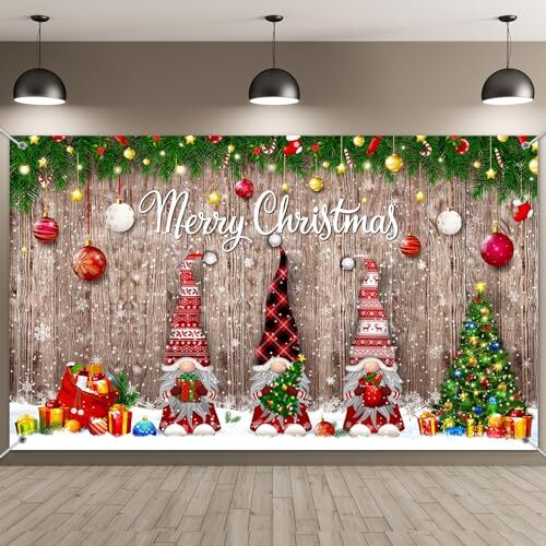 Christmas Backdrop Merry Christmas Party Decoration Christmas Photo Banner