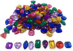 Bulk 200 Pack of Jumbo Acrylic Jewels – Ideal for Pirate Party Decorations or Tr