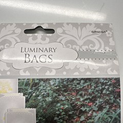 Luminary Bags Amscan 24 Pcs Wedding Baptism Party OutdoorDecorating NEW Holiday