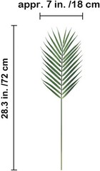 Artificial Areca Palm Leaves, 8 Pcs Faux Tropical Tree Leaves Green
