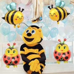 8Pcs Bee Balloons and Ladybug Balloons for Garden Party Bug Themed Baby Showe…