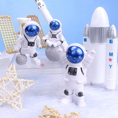 3 Pcs Astronaut Cake Topper Set Space Theme Spaceman Figurines Birthday Decor