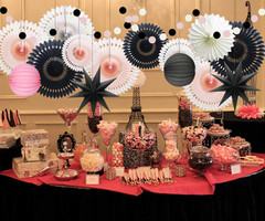 Pink Black White Party Decorations for Girls Women Minnie Mouse First Birthday D