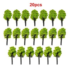 20pcs DIY Miniature Trees Model Train Railroad Wargame Scenery Landscape Scale