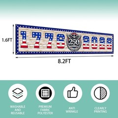 250th Anniversary USA Banner 1776-2026 USA Flag Yard Banner Patriotic Decor