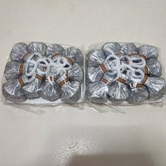Zmgmaibao 24Pack Silver Hand Thrown Streamer Poppers Confetti Streamers No Mess