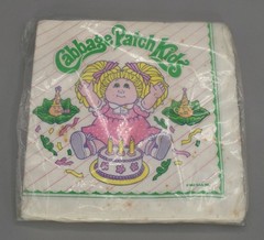 Vintage 80s Cabbage Patch Kids Birthday Party Supplies Decorations Lot Hats 1983