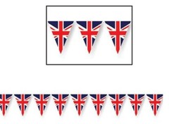 UNION JACK FLAG BANNER BRITISH ENGLAND ROYAL HANGING PARTY DECORATION PLASTIC