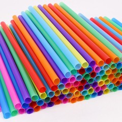 Tomnk 120 Pack Smoothie Straws, 10.3 Inches Straws Disposable, Milkshake Plas…