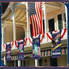 Durable Polyester 250th Anniversary Porch Banners – Eye-Catching Displays