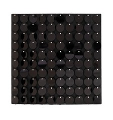 Shimmer Round Sequin Wall Backdrop 11 7/8″ Panel – Metallic Black on Black
