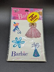 Come On Barbie! Vintage 1990s Lot Barbie Party Flag Banner, Bracelet & More New