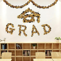 Graduation Decorations 2026, 50Ft Black and Gold Glitter Tinsel Garland, Class o
