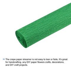 Crepe Paper Roll Crepe Paper Decor 5 ft Long 20 Inch Wide, Dark Green 2pcs