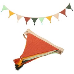 3.1m/10.2ft Fabric Pennant Banner, Pennant Banner Flags, Dark Candy