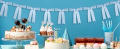 Champagne Bow Garland Banner 1 String 9 PCS, Pre-Strung Satin Ribbon Bow