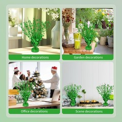 Green Foil Star Centerpiece, 6 Pack Metallic Foil Spray Centerpieces Table Decor