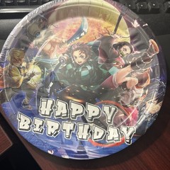 Anime Demon Slayer Party Decoration Demon Slayer Birthday Balloon Plates
