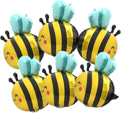 Cute Smile Face Bee Balloon Lovely Woodland Honeybee Balloon Bee Theme Birthday