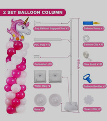 2 Set Balloon Column Kit & Table Stand Set ~ Balloons Not Included