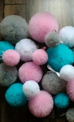 Medium  hand made pretty tulle pom pom (choose your colour)