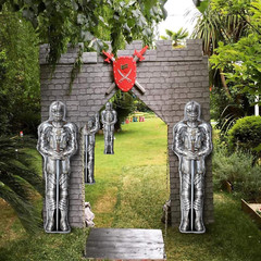 Knight Party Balloons Medieval Castle Decorations Supplies Aluminium Foil Ballo
