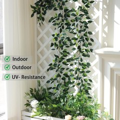 Mizii 3 Packs Artificial Vines Garland 78» Fake Ficus Vine Greenery Garland