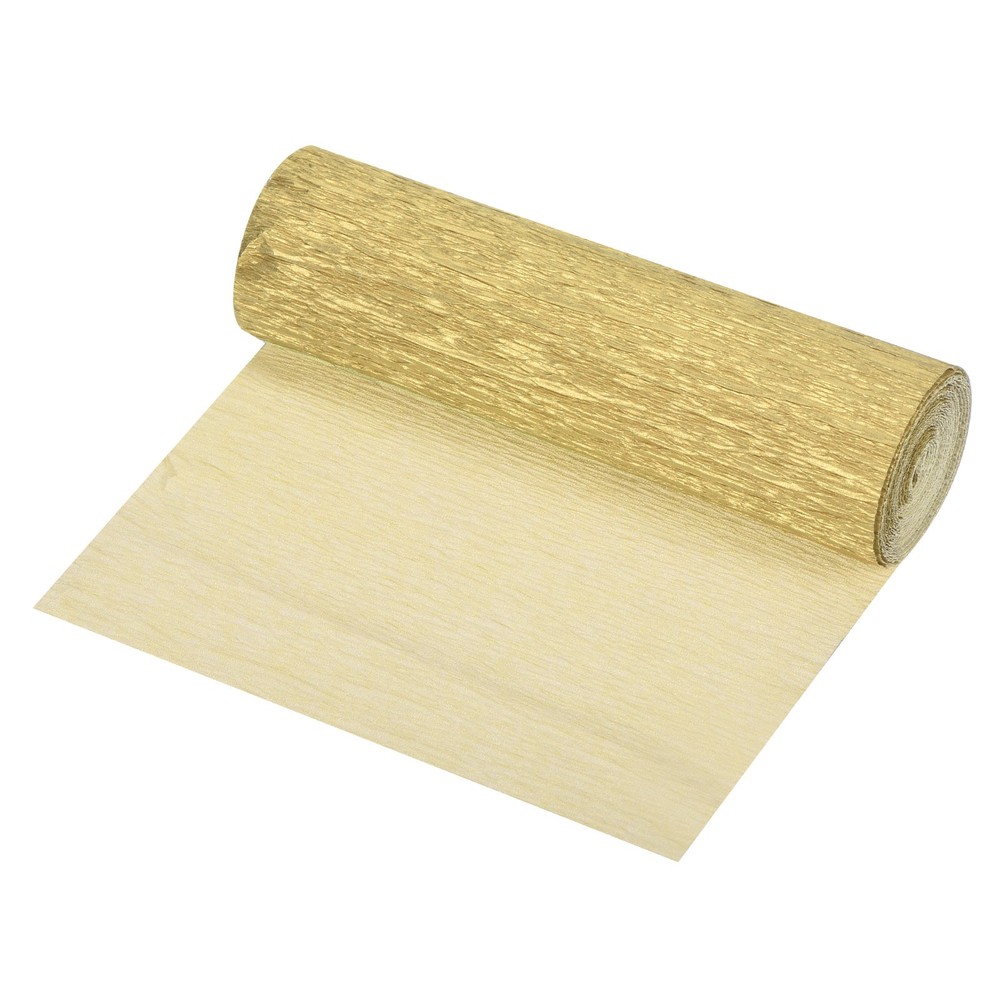 Crepe Paper Roll Crepe Paper Decoration 8.3ft L 5.9 Inch W Gold