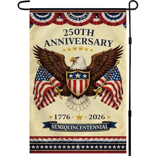 Celebratory 250th Anniversary Eagle Flag – Polyester Outdoor Decor