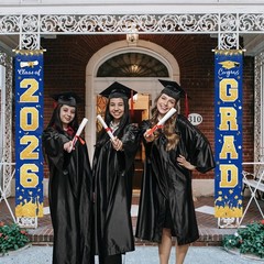 2026 Graduation Party Decorations – Blue Gold Class of 2026 Congrats Grad Por…