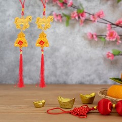 6pcs Chinese New Year Hanging Ornaments: Spring Festival Lucky Pendants for