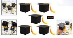 30Pcs Graduation Cap Candy Boxes – Elegant Party Favors for 2026 Celebrations
