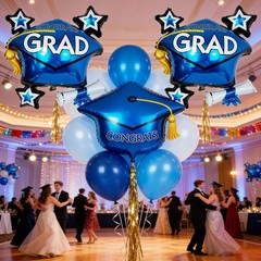 Graduation Cap Balloon, Grad Hat Mylar Balloons, Graduation Party Decorations…