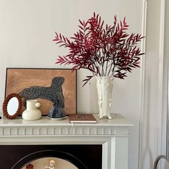 SNAIL GARDEN 41.3in/105cm Artificial Fall 1.9 x 11 x 15.3 inches, Dark Red