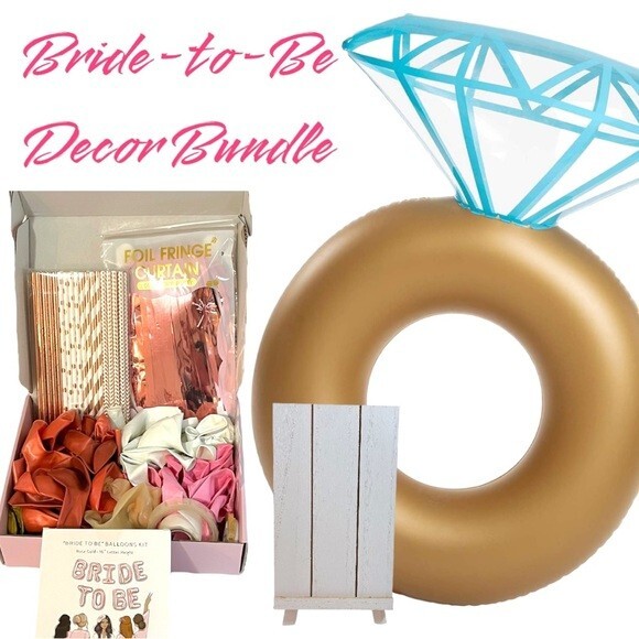 Bachelorette Bridal Shower Rose Gold Themed Mixed Decor Bundle *SEE DESCRIPTION*