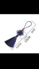New 5pcs Lunar New Year Lucky Wine Red Tassels Knot Silk Pendant Ornament