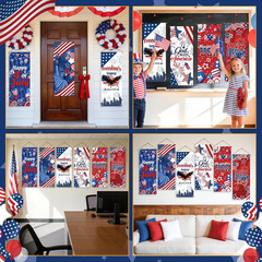 6 Pcs 4Th of July Decorations Independence Day, 250Th Anniversary Hanging Banner