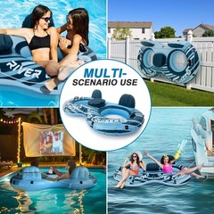 Heavy Duty 2 Person River Tubes for Floating with Cooler Inflatable Floating …