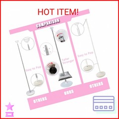 DECOJOY Balloon Column Stand Set of 2, Adjustable 7 Feet Ballon Arch Stands with