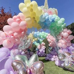 Rose Red Pink Champagne Balloon Arch Garland Kit, 146 Pcs Hot Pink Confetti Rose