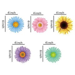 30 Sun Flowers Hanging Swirl Decorations Baby shower decoration Birthday Party