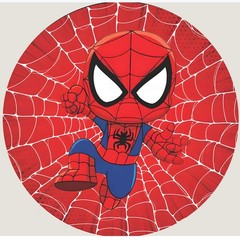 Round Panel Spiderman Backdrop Cover Spidey Birthday Party Photo Background Prop