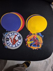 MARVEL Spiderman Swirl Decorations – (2 Pack) Crime Fighters 12 Piece Set