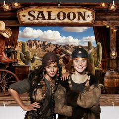 Valentine’S Day Western Saloon Garage Door Banner 7X16 Ft – Waterproof Cowboy Ba
