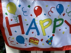 Colorful HAPPY BIRTHDAY Banner 48” X 13” w/ Grommets