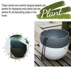 Flower Pots Balcony Wall Decoration Hanging Flowerpot Plastic Self-Watering