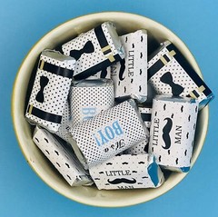 60 Little Man Mini Candy Bar Wrapper, Its a Boy Baby Shower Miniatures Candy Bar