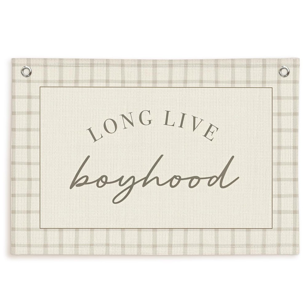 Long Live Boyhood Banner Boy Nursery Decor, Baby Boy Nursery Decor, Vintage W…